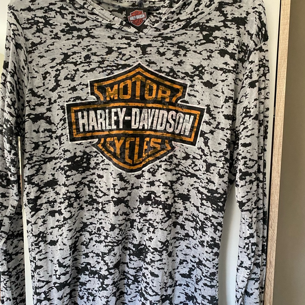 Harley-Davidson Tunic pullover with Hoodie.  Size 1X